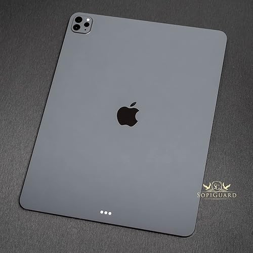 Vista 56 de SopiGuard Skin for 2021 Magic Keyboard Case 12.9 - Adhesivo de vinilo de precisión de borde a borde superior, teclado y panel trasero (gris carbono)
