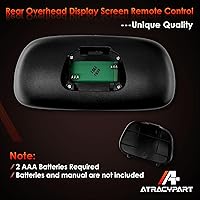 Vista 4 de Control remoto de entretenimiento DVD Control de pantalla trasera Reemplazo para Chevy Silverado 1500/2500HD/3500HD, GMC Sierra Yukon, Cadillac