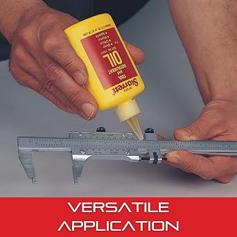 Starrett Tool and Instrument Oil - Extra-Fine Lubricant - Ideal for Measuring Tools, Precision Instruments and Light Machinery - 4 fl. oz - 1620