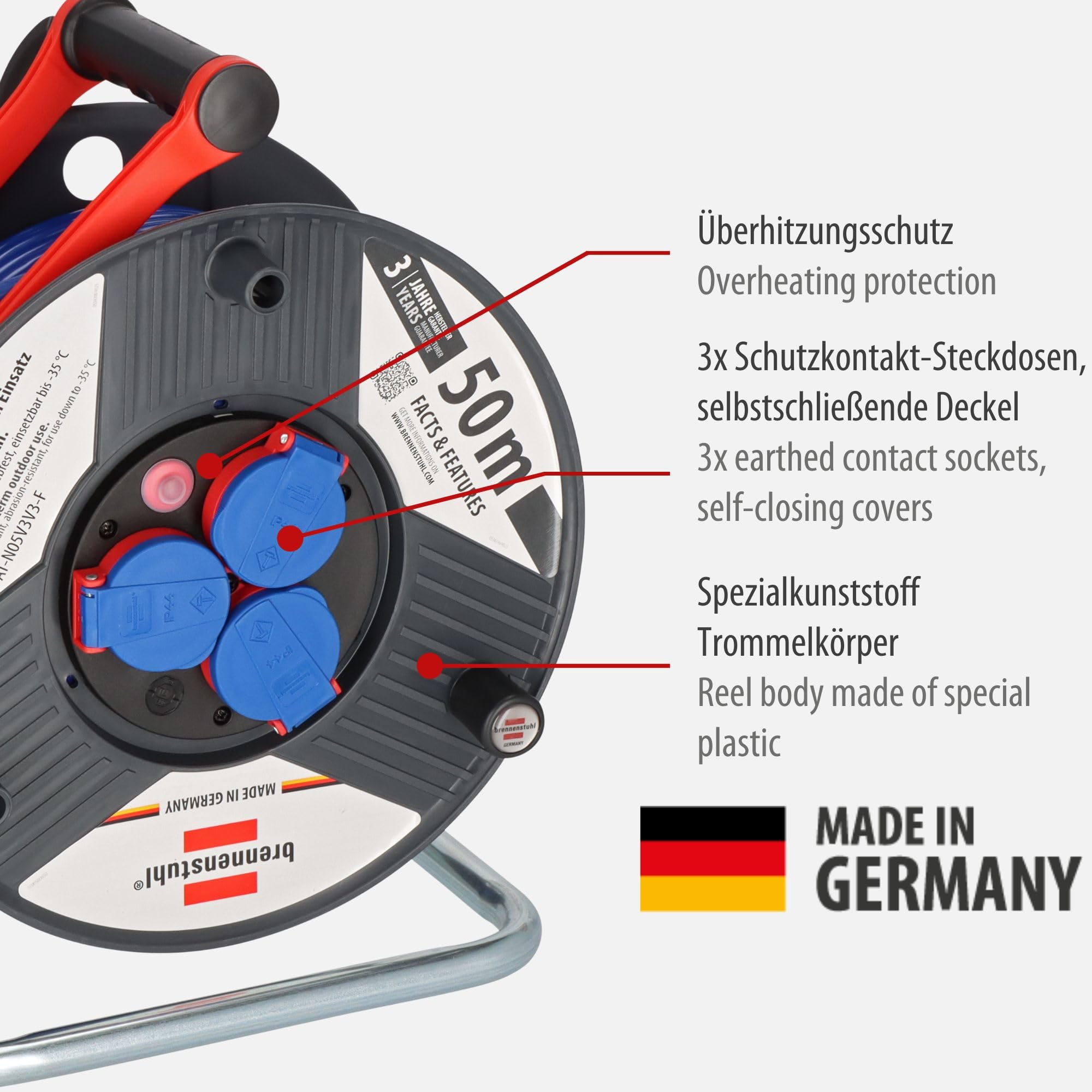 Brennenstuhl 1209830 - Alargador de cables