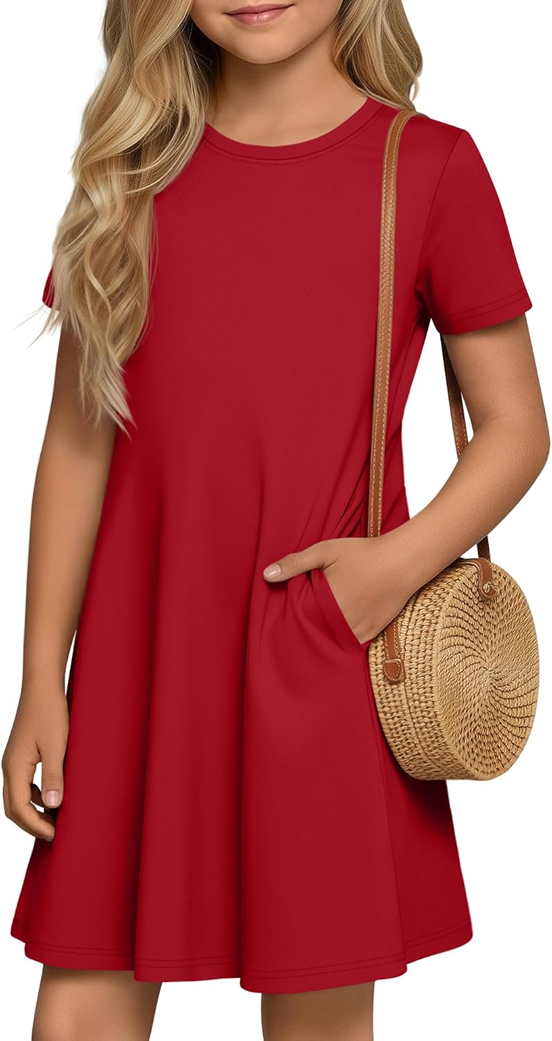 Girls' Short Sleeve Dresses