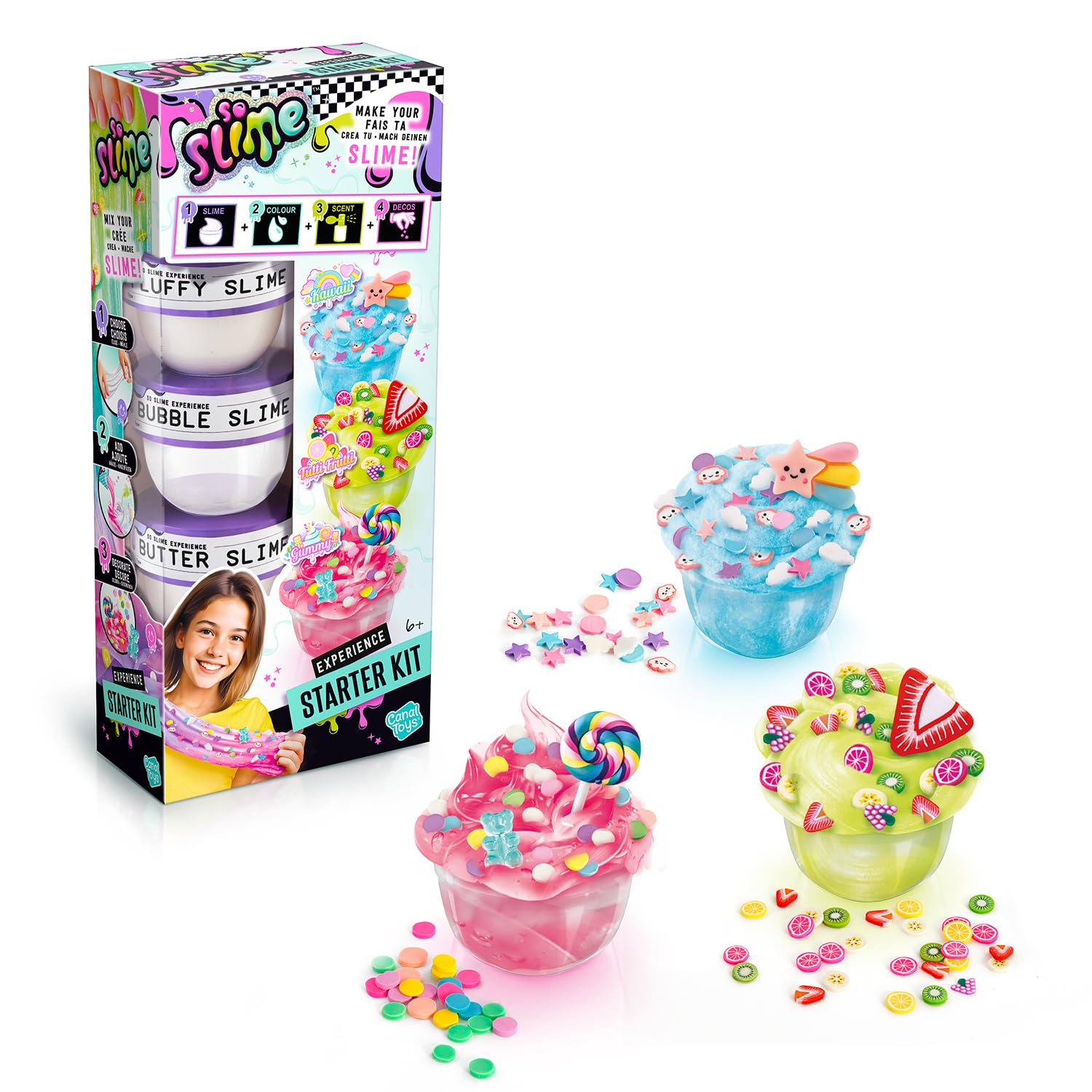 Canal Toys – So Slime Experience Starter Kit – Elige tu Textura, Fragancia, decoración – Idea de Regalo Infantil de 6 años – Ocio Creativo – Imaginación – SSC410 — view 3