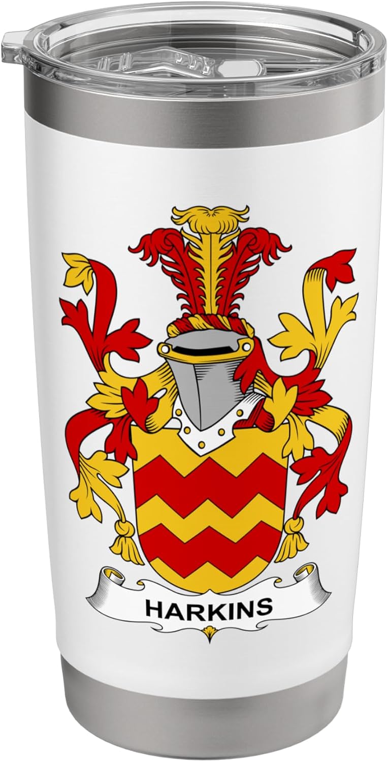 Harkins Coat of Arms - Family Crest Stainless Steel Insulated Tumbler