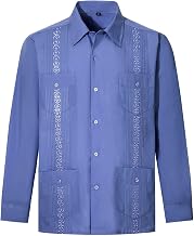 mens cuban guayabera shirt long sleeve shirt beach shirt straight fit shirt long sleeve shirt cuban shirt beach shirt wrinkle free camp shirt