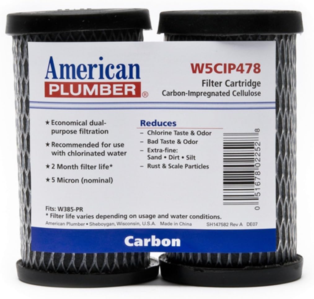 AMERICAN PLUMBER Water Filter Taste And Odor Cartridges W5CIP478 (4-pack)