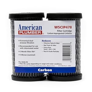 AMERICAN PLUMBER Water Filter Taste And Odor Cartridges W5CIP478 4-pack