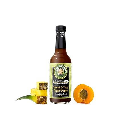 Mr. Spice Organic Sweet and Sour Sauce - Salt-Free - Fat-Free - Gluten-Free  - Vegan