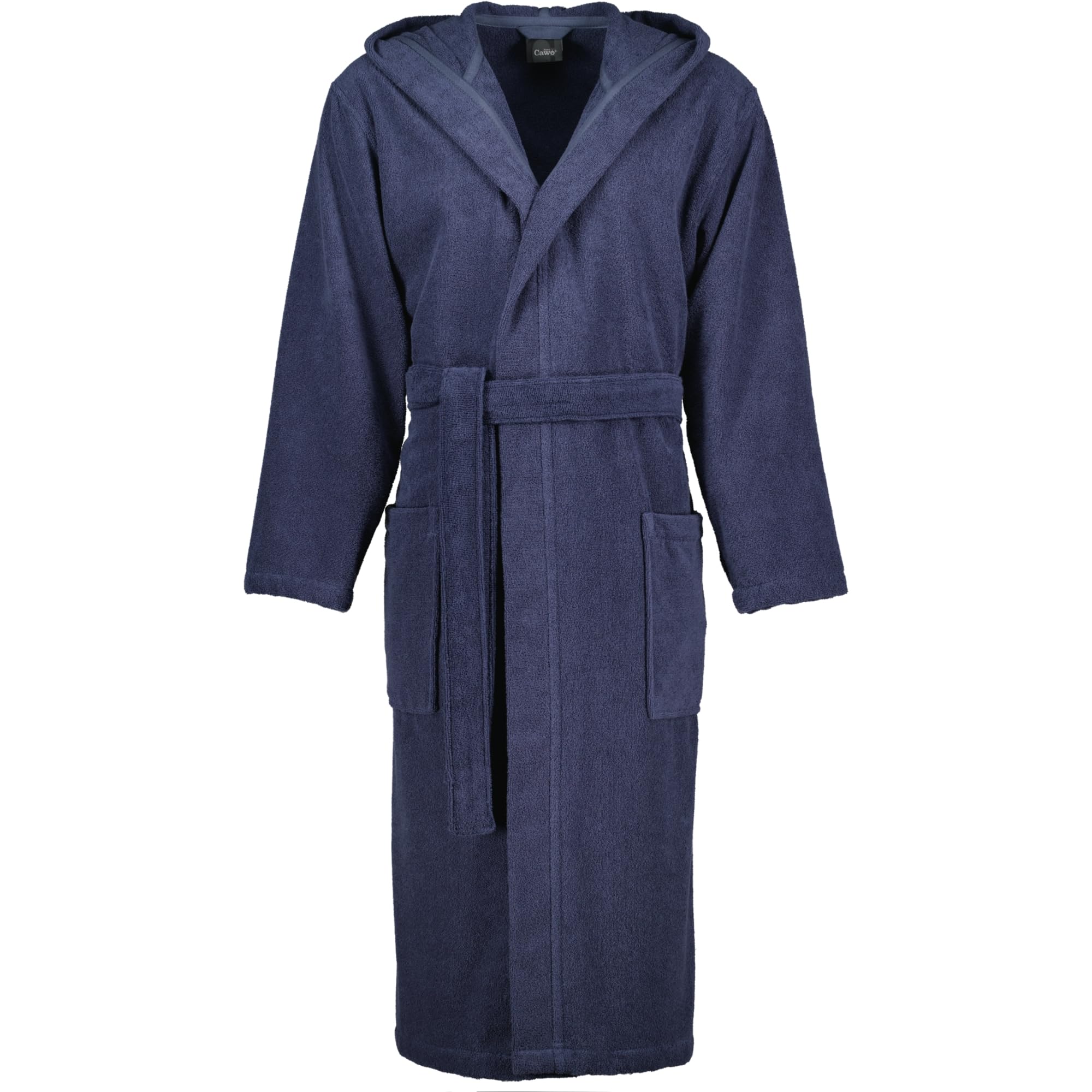 Cawö Home Bademäntel Herren Kapuze Uni 829 blau - 17 L