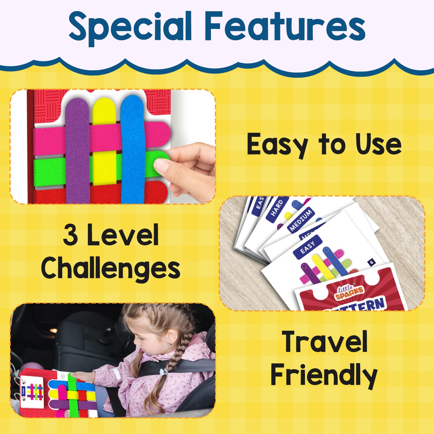 Smartivity Pattern Puzzle Game for Kids 4-8 Years | Color & Pattern Matching Toy | 30+ Challenges I Hand-Eye Coordination, Logical Thinking | Educational Travel Game for Ages 4,5,6,7,8 Boys & Girls 3