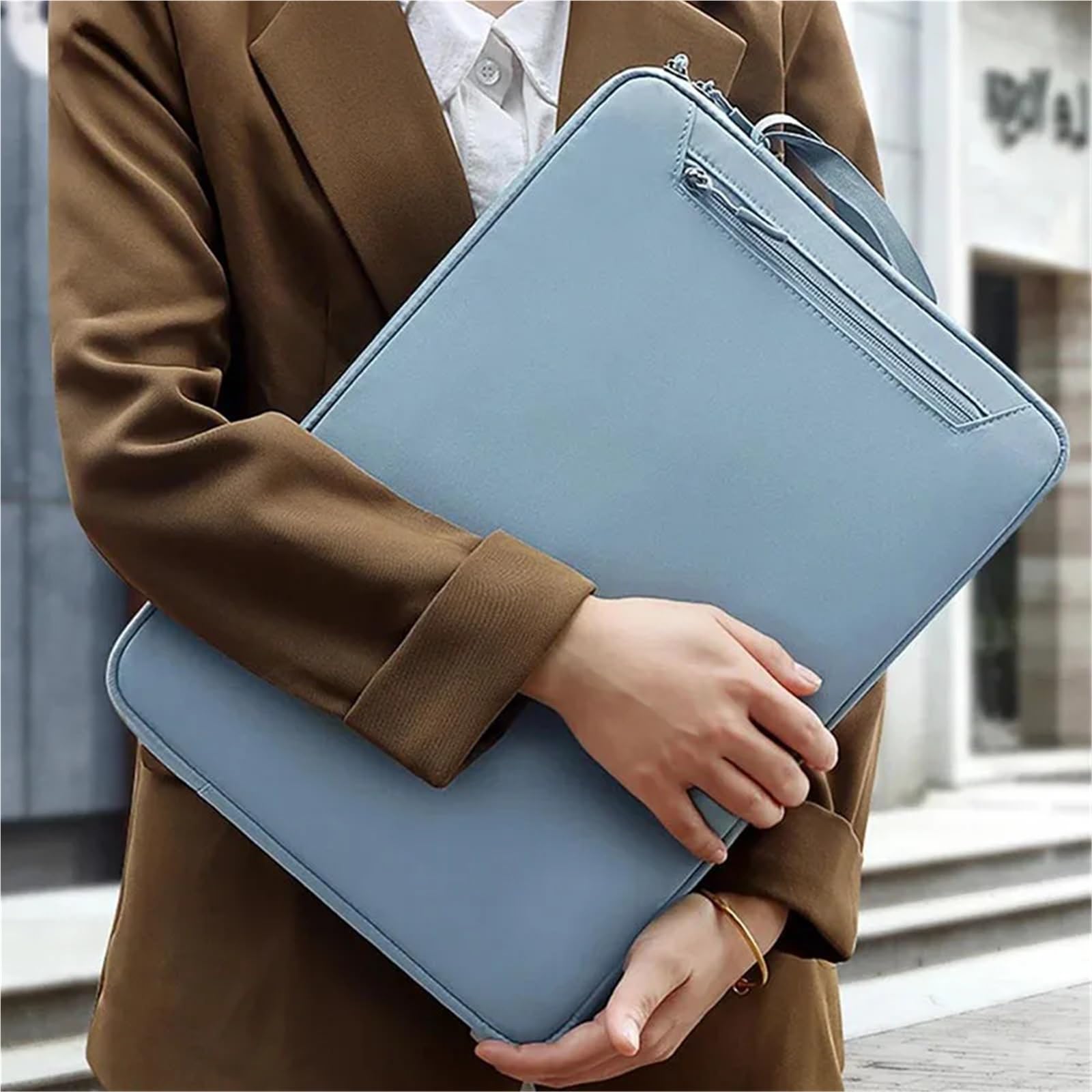 Generico Borsa Per Laptop Borsa for laptop piccola borsa interna fresca 13415 pollici custodia protettiva for tablet cerniera resistente all'usura borse for Per PC Portatile