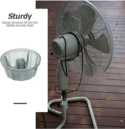 Miniatura 8 de Angoily 5 piezas de cubiertas de tuerca de ventilador de plástico cubierta de tuerca de ventilador de mesa de repuesto para mesa de pie pedestal