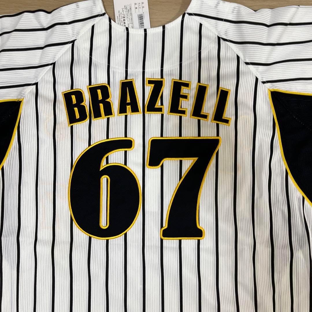 阪神タイガース 阪神タイガース ブラゼル 刺繍ユニフォームホーム