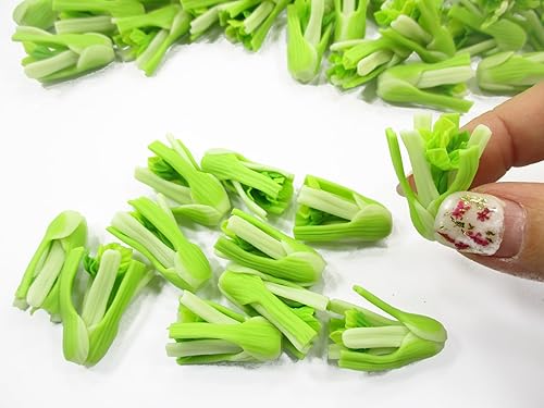 Miniatura 5 de 1:6 10 Casa de muñecas de apio suelto Miniaturas Suministro de verduras Suministro de cocina 15484