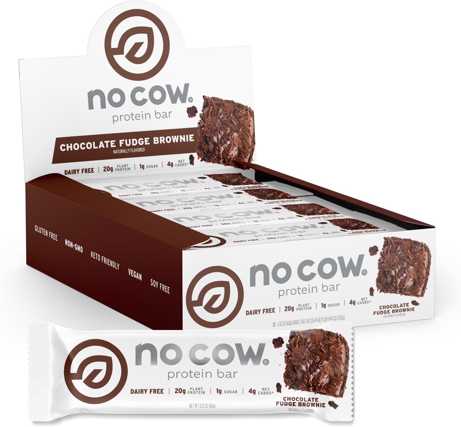 D's Naturals - Chocolate Fudge Brownie Bar, Cow - 1 Bar