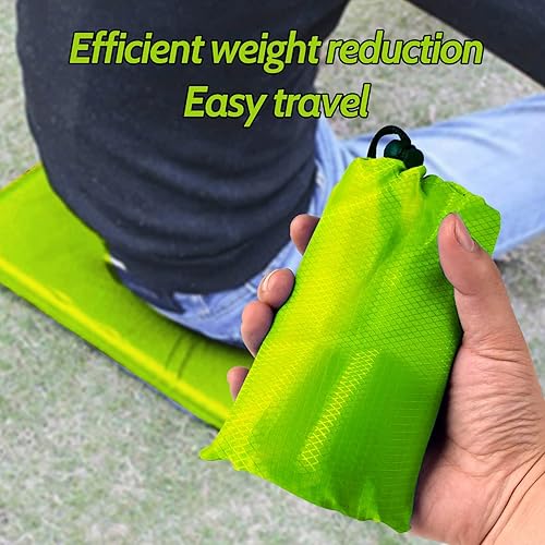 Miniatura 6 de Cojín inflable portátil para asiento autoinflable, almohadilla grande, resistente al agua, para viajes, avión, estadio, oficina, deportes,