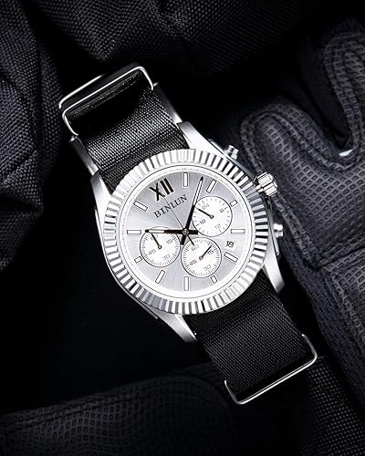 Miniatura 5 de BINLUN Nylon Watch Band Thick G10 Premium Ballistic Nylon Multicolor Replacement Watch Straps with SilverBlack Stainless Steel Buckle for Men Women