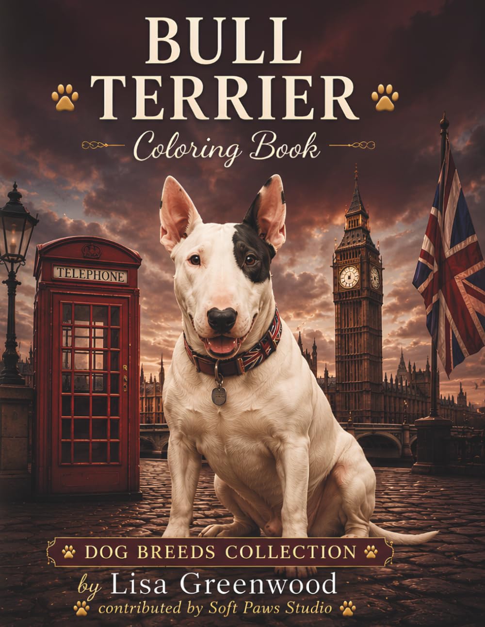 Bull Terrier Coloring Book for Adults and Teens: Unique Egg Head Dog Coloring Pages for Relaxation, Stress Relief and Creative Fun (Dog Breeds Coloring Collection)
