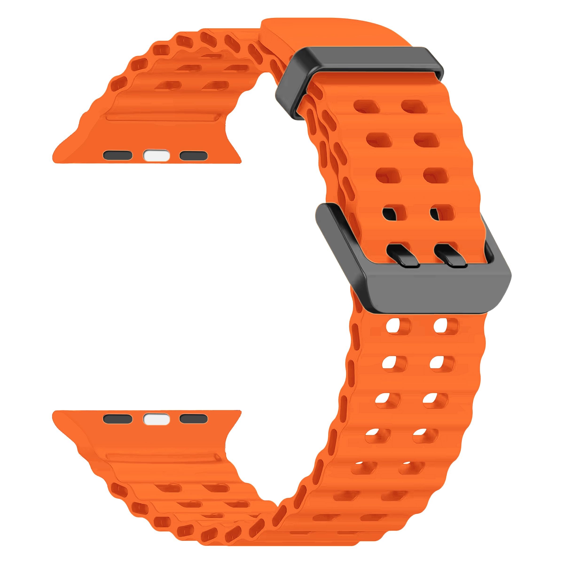 ACM Watch Strap Slide 42mm 44mm 45mm 46mm 49mm Silicone Belt compatible with Fire-Boltt Axiom Bsw259 Smartwatch Sports Classic Band-image-44
