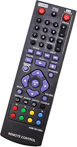Miniatura 3 de AKB73615801 Reemplazo de control remoto para LG Blu-Ray Disc DVD Player BD220 BD630 BP125 BP125N BP135W-N BP200 BP220 BP220N BP320 BP320N BP325 N