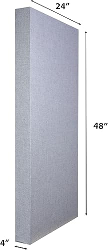 Miniatura 3 de ATS Acoustics Bass Trap - Panel de pared acústico de estudio absorbente de sonido de rango completo, 24 x 48 x 4 pulgadas (azul ahumado)