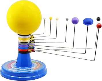 EISCO Solar System Model, 13 - Three Dimensional - Shows Relative Position and Motion of Planets Around The Sun - Includes Experiment Guide