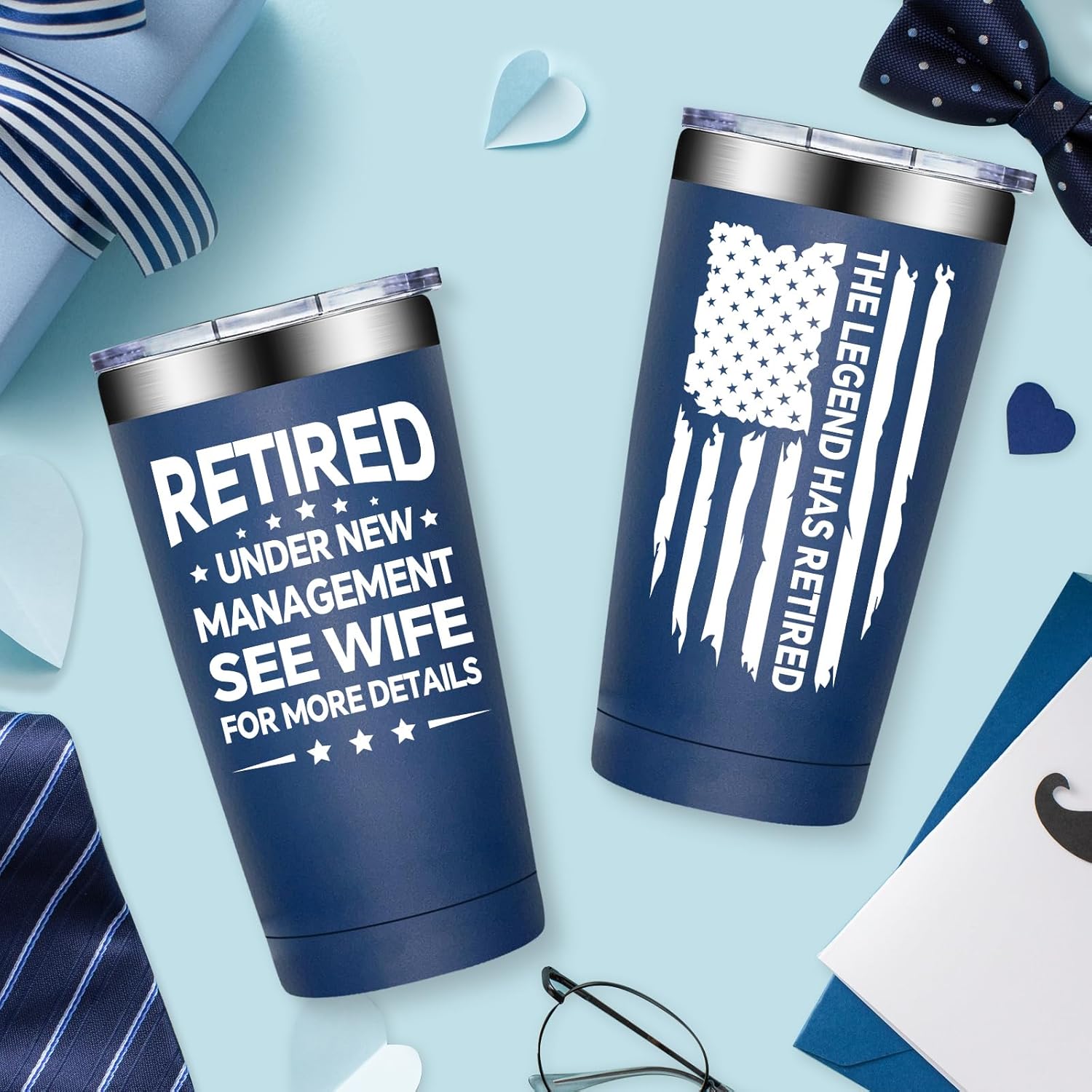 BIRGILT Retirement Gifts for Men 2026 - The Legend Has Retired Tumbler 20oz - Best Retired Gifts for Men, Husband, Dad, Coworker, Boss - Funny Retirement Tumbler for Him - Image 6