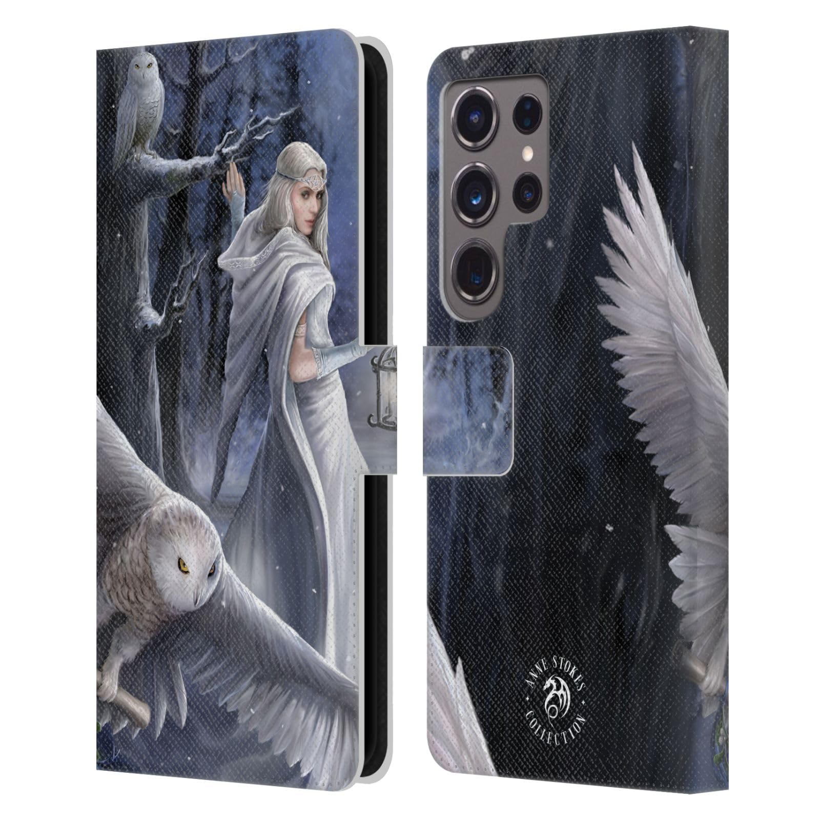 Carcasa de cuero Samsung S24 Ultra Anne Stokes de libro con protección elegante 7
