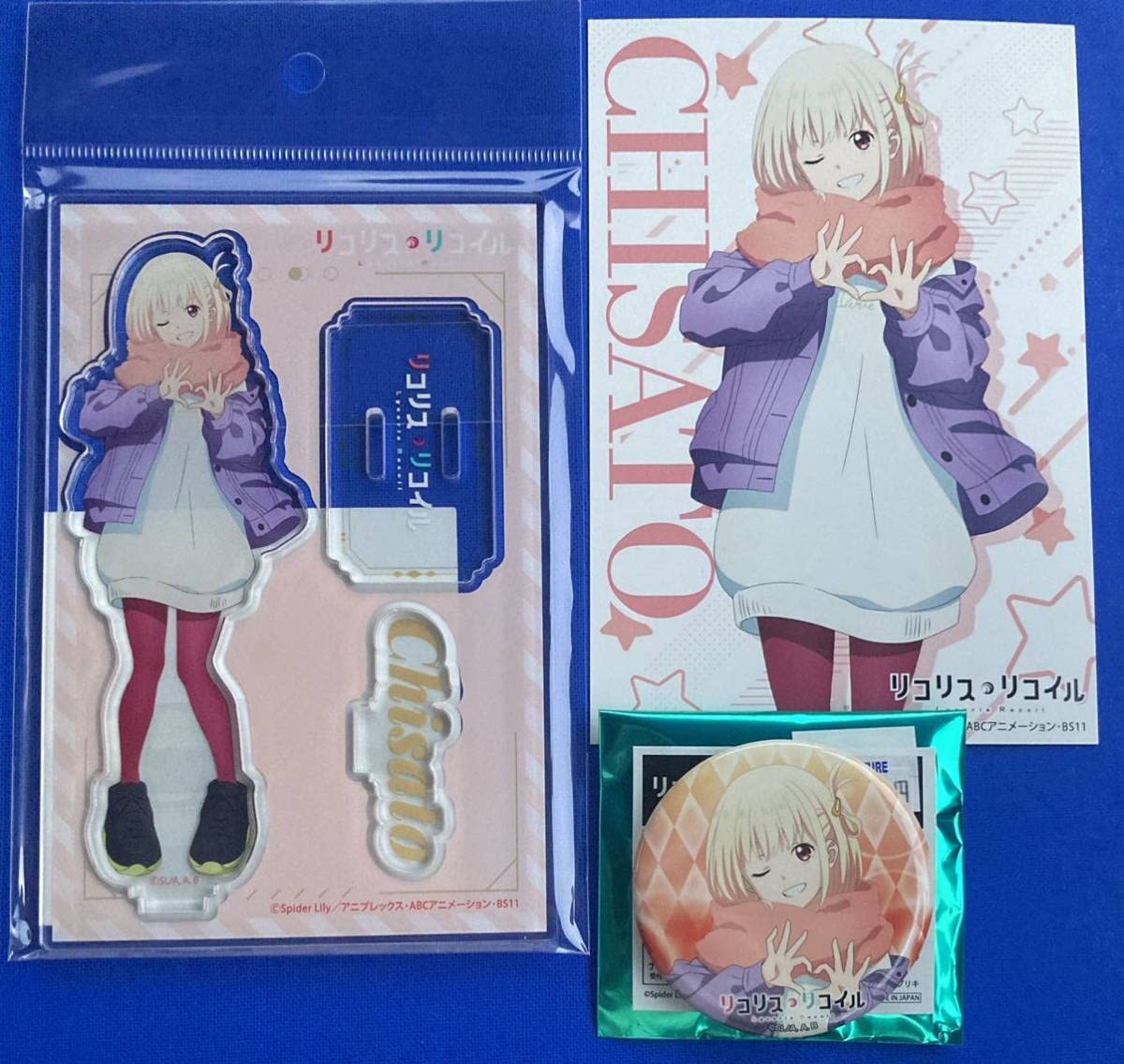 あぴ リコリコグッズ リコリス・リコイル ちさと/たきな/クルミ達のミニキャラグッズ
