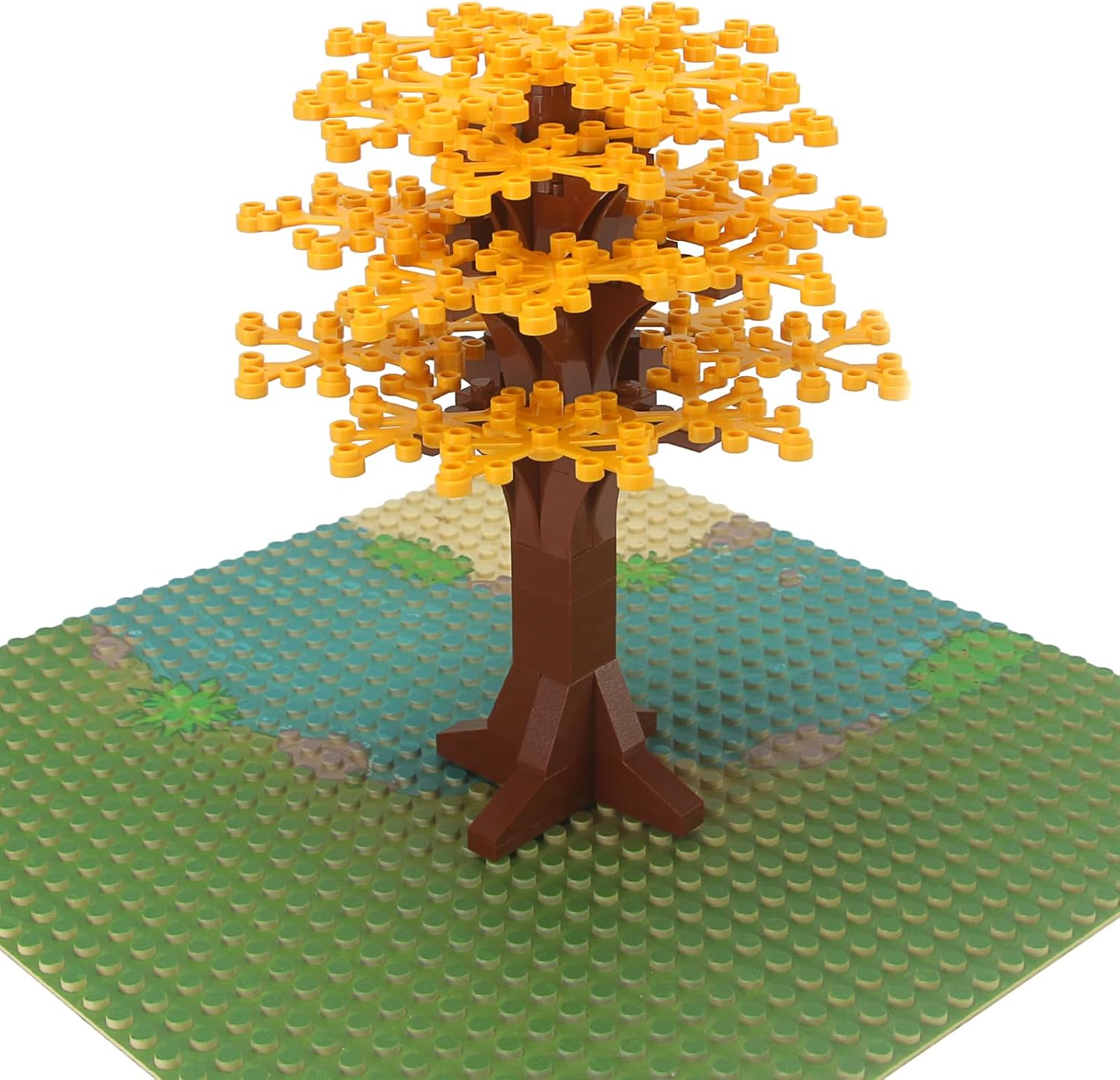 Feleph Large Trees Multicolored City Building Block Compatible with Major Brand - Classic Bricks Pieces and Parts Toy Set 6.7inch Height Botanical Forest Garden Plant Accessories