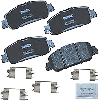 Vista 78 de Pastillas de Freno Delanteras Cerámicas Bendix Priority1 CFC430A para Modelos Selectos INFINITI G35, I30, Nissan 350Z, Altima, Juke, Maxima, Sentra