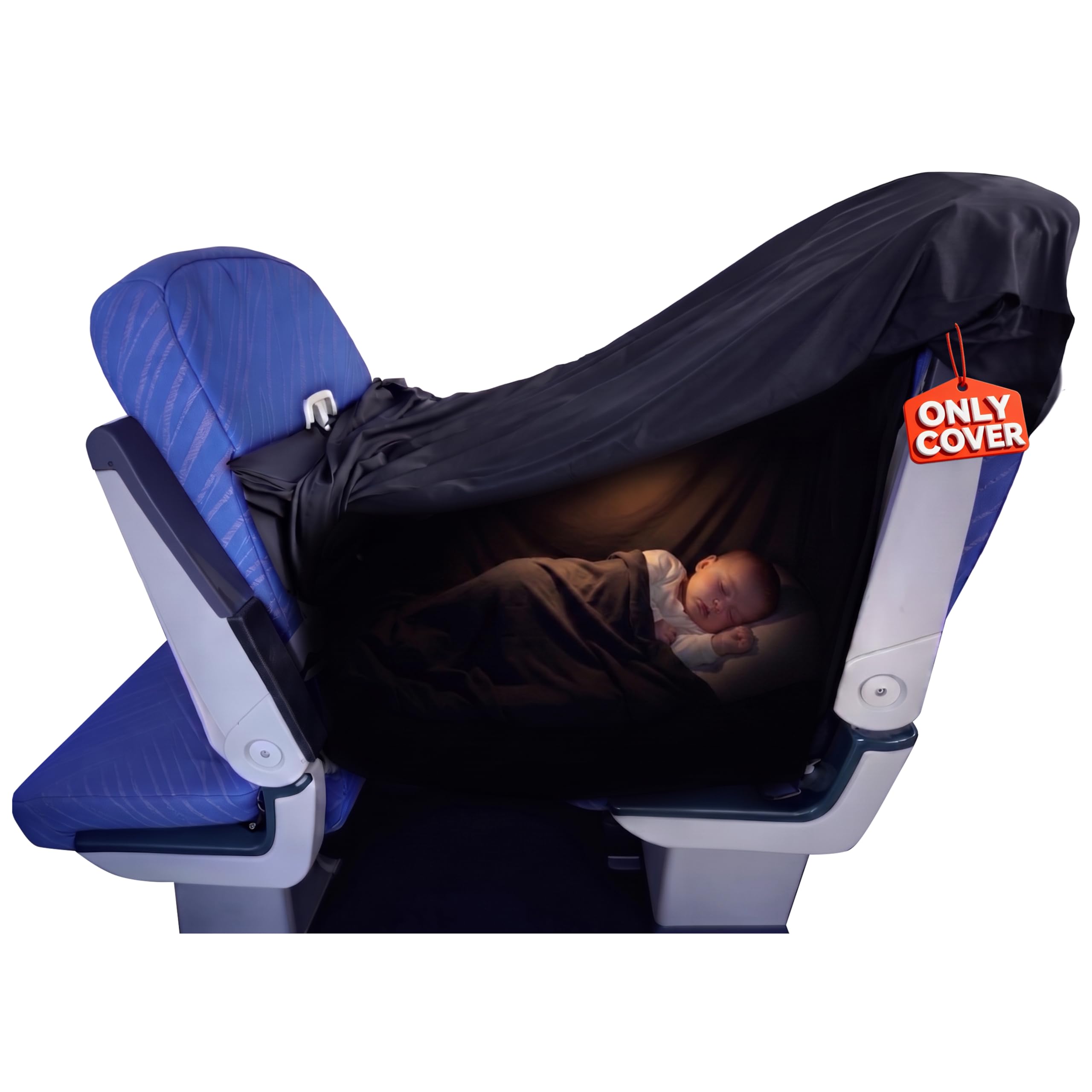 NNOODUST Airplane Blackout Blanket for Plane Sleep Pod Kids Travel Essentials, Airplane Travel Slumber Pod Blackout Tent for Pack and Play Blackout Cover, Baby Travel Essentials for Flying
