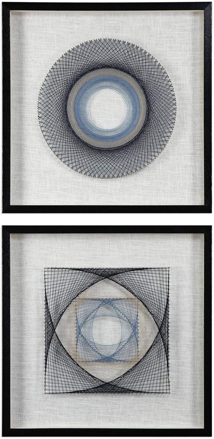 String Duet 2-Piece 23 3/4 Square Framed Wall Art Set