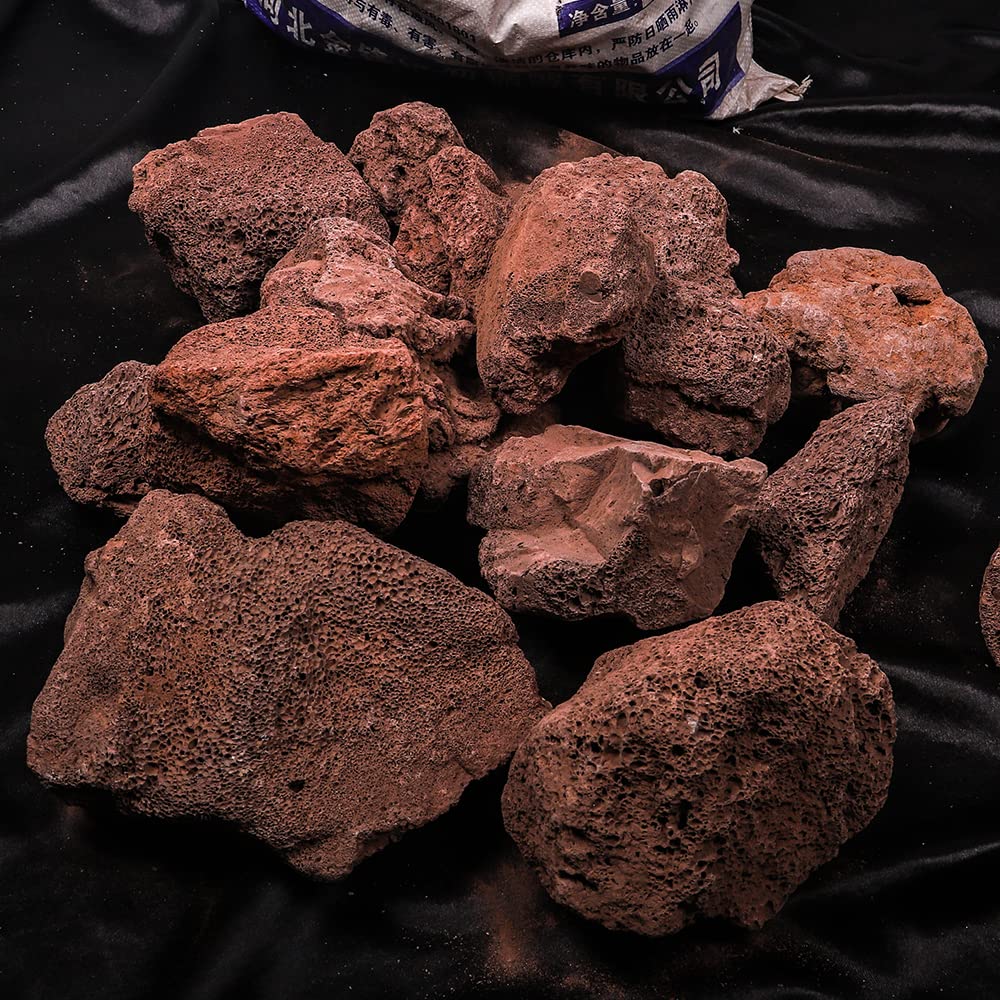 Yahome Pack of 5kg Decorative Landscaping Gritty Rocks Pumice Potting Soil Amendment,Additive for Succulent,Cactus Bonsai,Vase Fillers,Terrarium,Fairy Gardening,Top Dressing (Stone-vol-10-20cm)