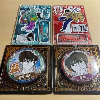 サカモトデイズ　南雲　夏生　楽　神々廻　バースデイ　名場面ジオラマ　缶バッジ サカモトデイズ 南雲 夏生 楽 神々廻 バースデイ 名場面ジオラマ