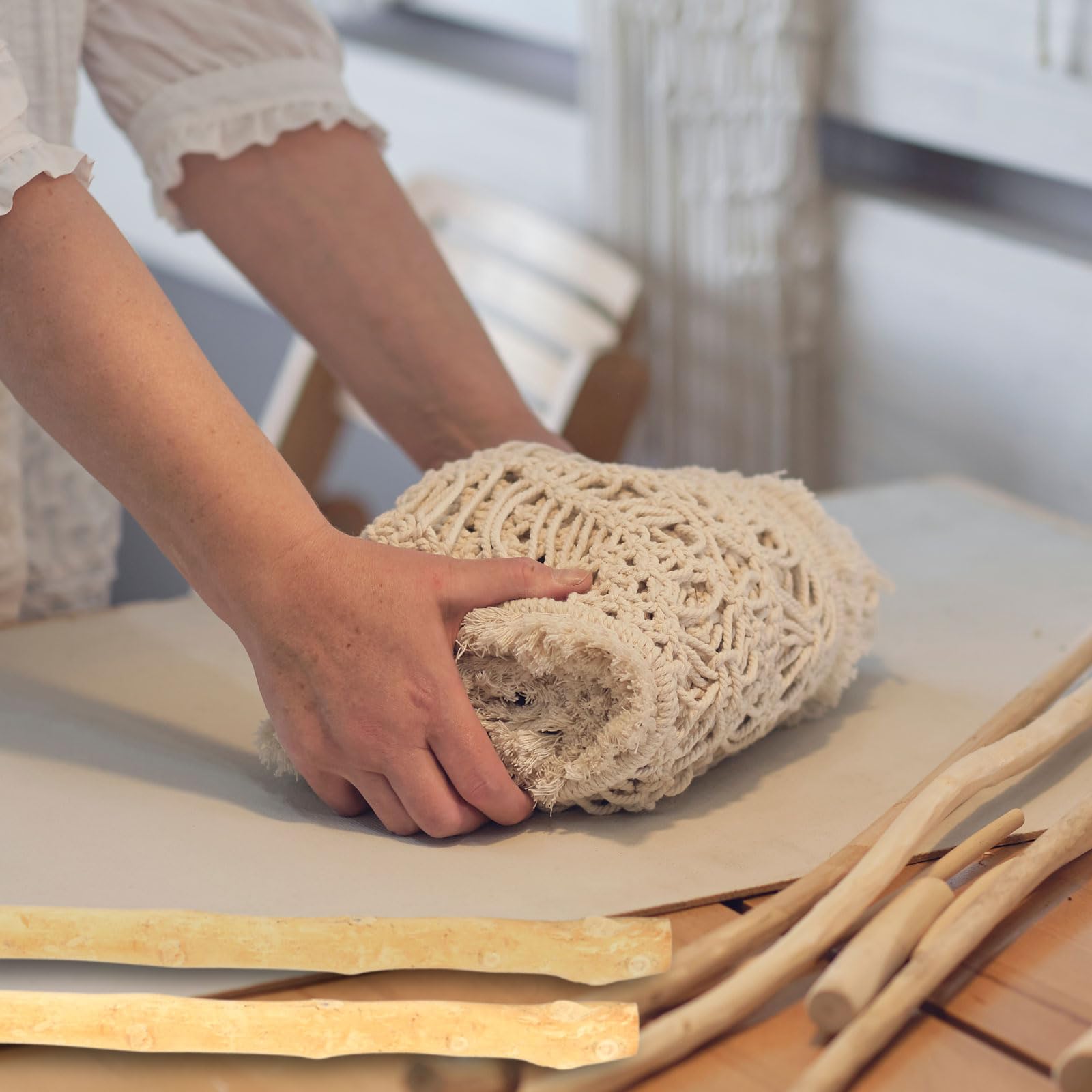 ANTETOK 20cm 200 pezzi Bastoncini Jumbo Craft Naturali 8 pollici di lunghezza Finitura in Legno Abbassalingua Bastoncini di Legno di Betulla Bastoncini per Gelato