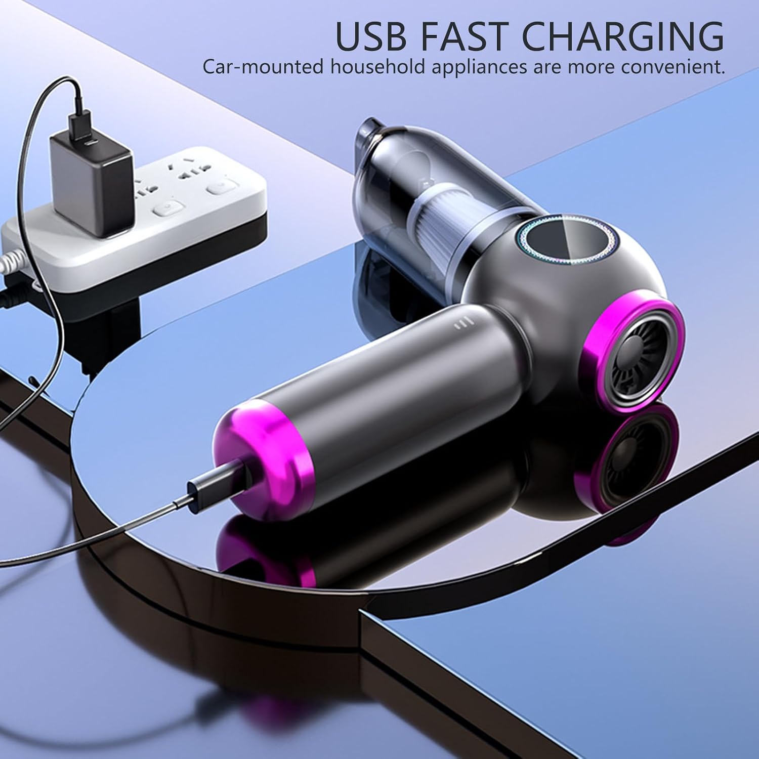 Car Vacuuming Brushless Power Strong Speed Handheld for Interior Home Rechargeable Home Vacuum