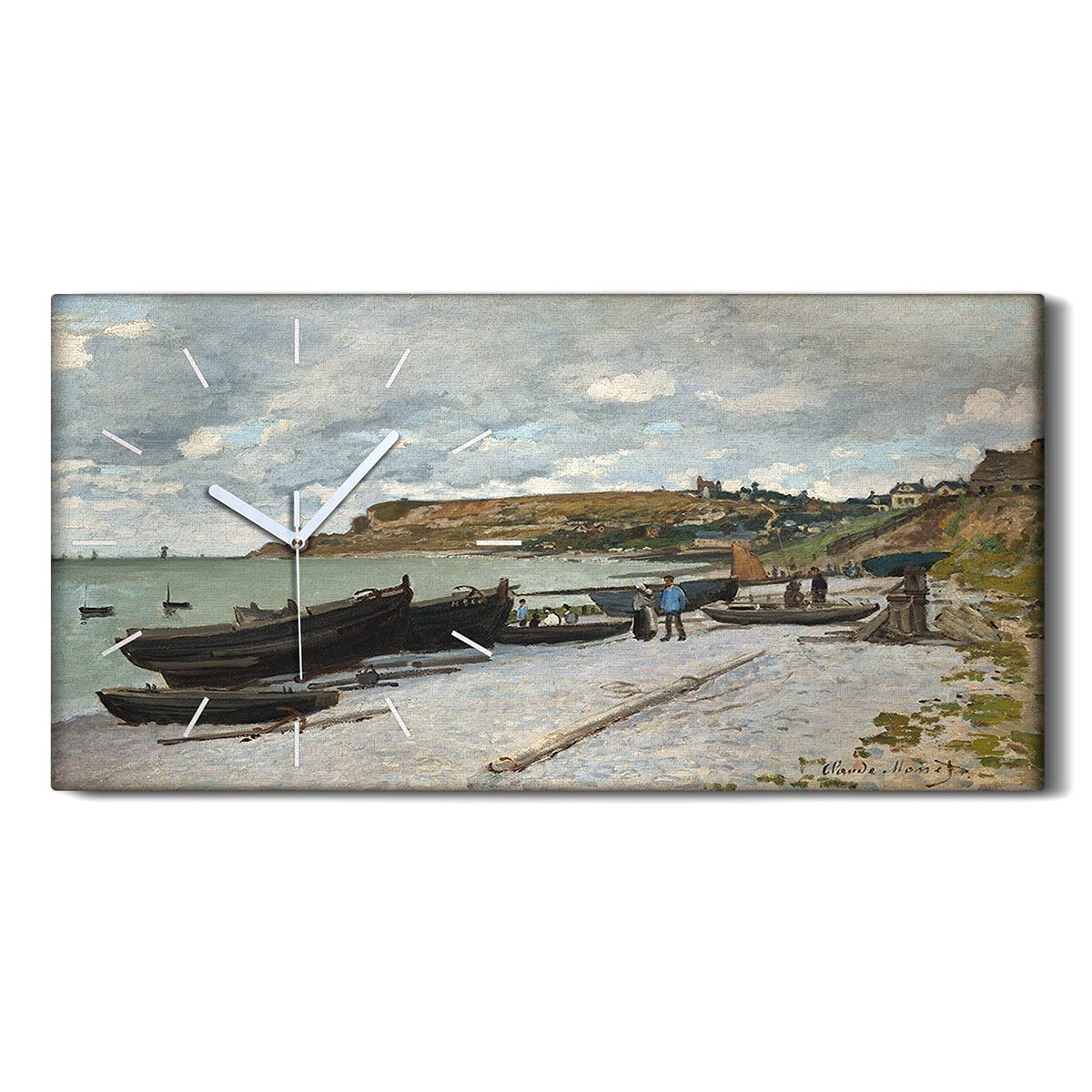 Horloge silencieuse art moderne 60x30cm pour un sommeil sans tic-tac