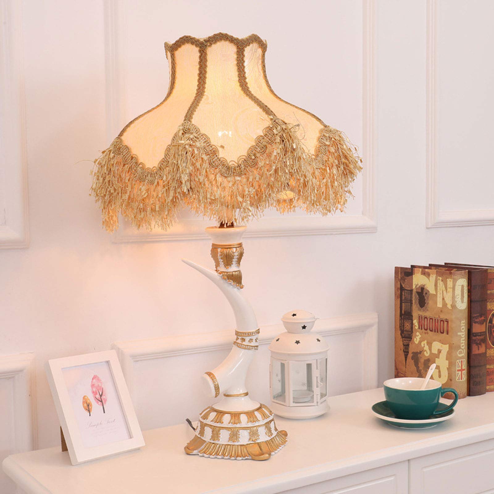 Lampada da tavolo in stile europeo, lampada da tavolo design personalizzata, illuminazione notturna di lettura del comodino applicabile al soggiorno Camera da letto per famiglie Camera da