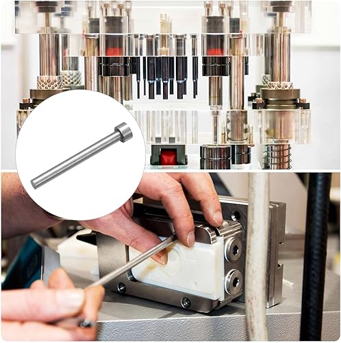 Miniatura 45 de uxcell 10 pines eyectores rectos, 0.039 in (0.04 pulgadas) de diámetro. SKD61 punzón de punta redonda de 3.937 in (4 pulgadas) de largo