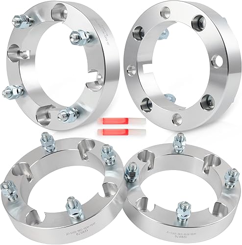 Miniatura 4 de SCITOO 2 espaciadores de rueda de 1.5 pulgadas, 4 x 156 de diámetro de 5.157 in, 12 x 1.5 pulgadas, adaptadores de espaciadores de rueda de 4