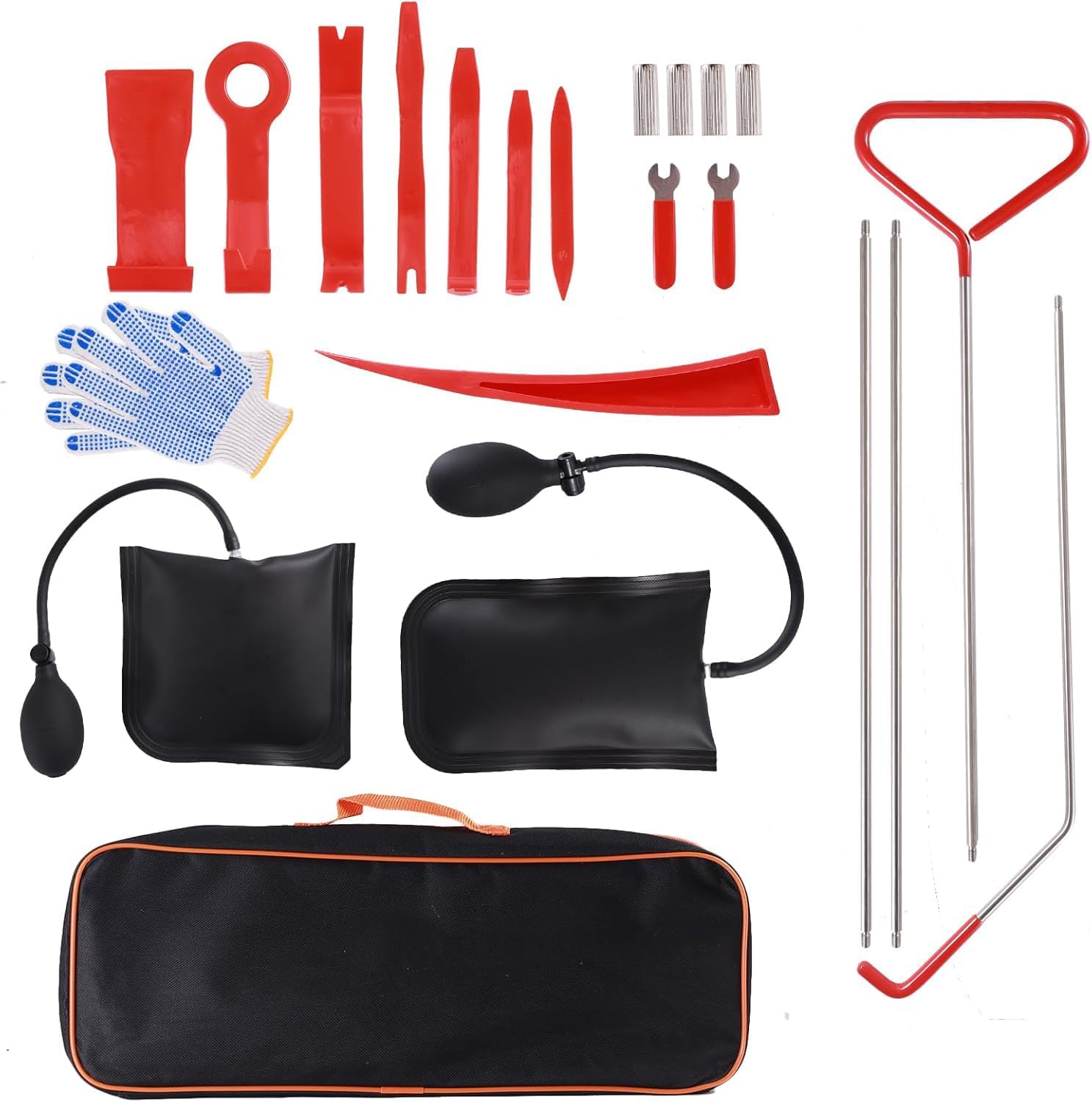 24 PCS Stainless Steel Repair Tools(Red)