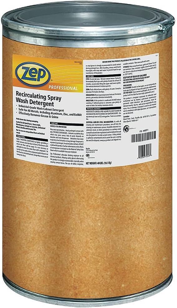 - Zep Part Wash Cleaning Detergent Powder - 40lbs (1 Pail) 1041743 - High-Performance Detergent (Business Use Only ONLY)
