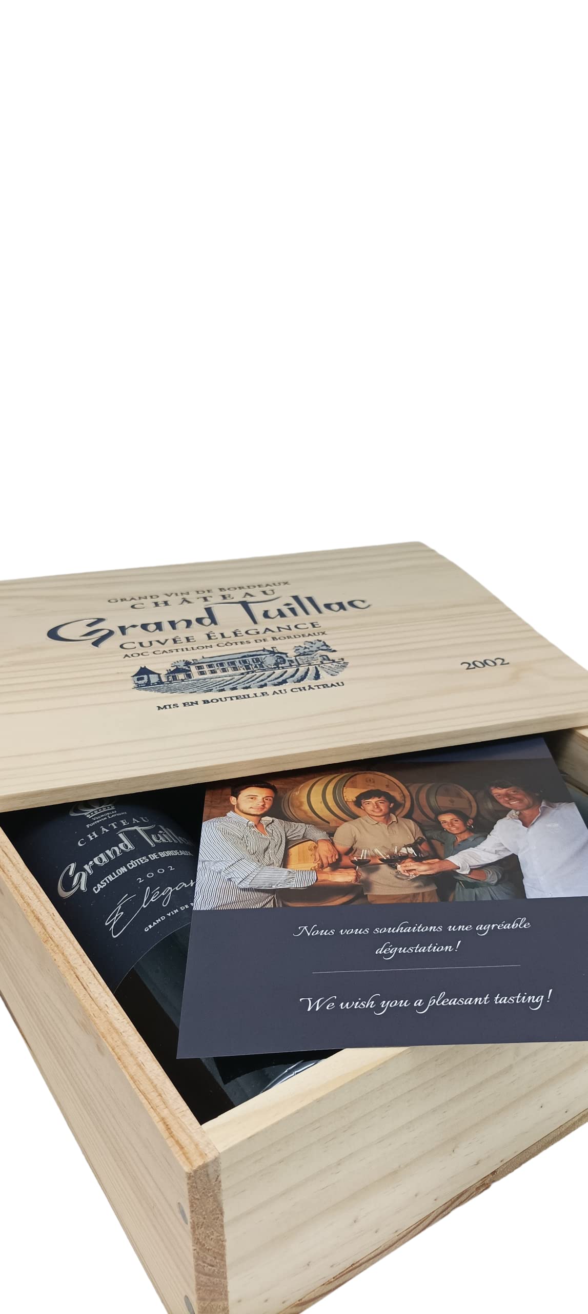 CHATEAU GRAND BERT - Château Grand Tuillac Cuvée Elegance - Coffret 2002 - AOC Castillon Côtes de Bordeaux