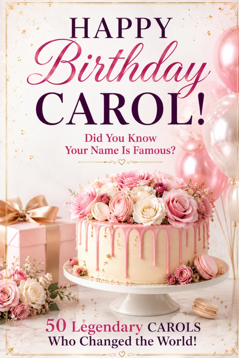 Happy Birthday, CAROL! Did You Know Your Name Is Famous?: 50 Legendary Carols Who Changed the World