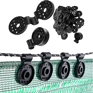 Shade Cloth Clips Heavy Duty Lock Grip for Garden Windproof Tarp Clips Reusable Awning Clamp Grip Sunshade Net Fixed Clip Buckle Plastic Clips for Sun Shade Net (20pcs)