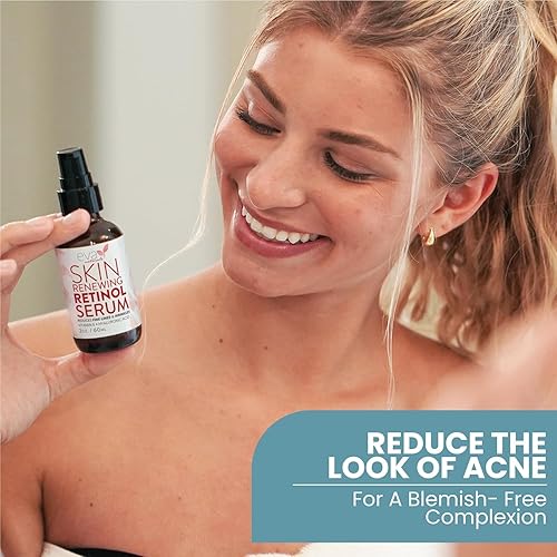 Miniatura 6 de Eva Naturals Suero de retinol para cara con ácido hialurónico, vitamina E y aloe orgánico  Suero facial con retinol que reduce las arrugas, líneas