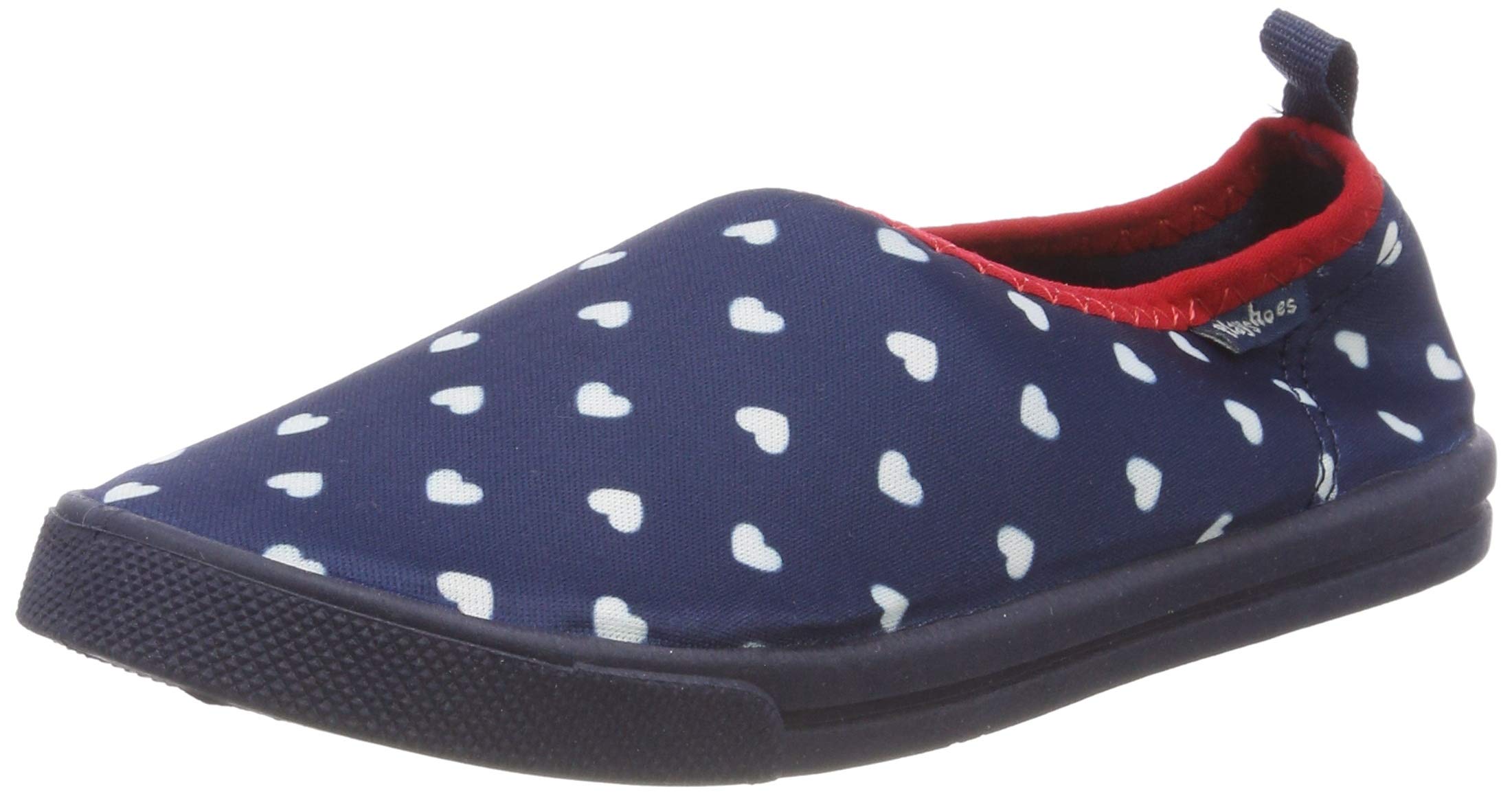 Playshoes Uv-Schutz Aqua-Slipper Herzchen, Girls’ Water Shoes, (Marine 11), 10.5 UK (28/29 EU)