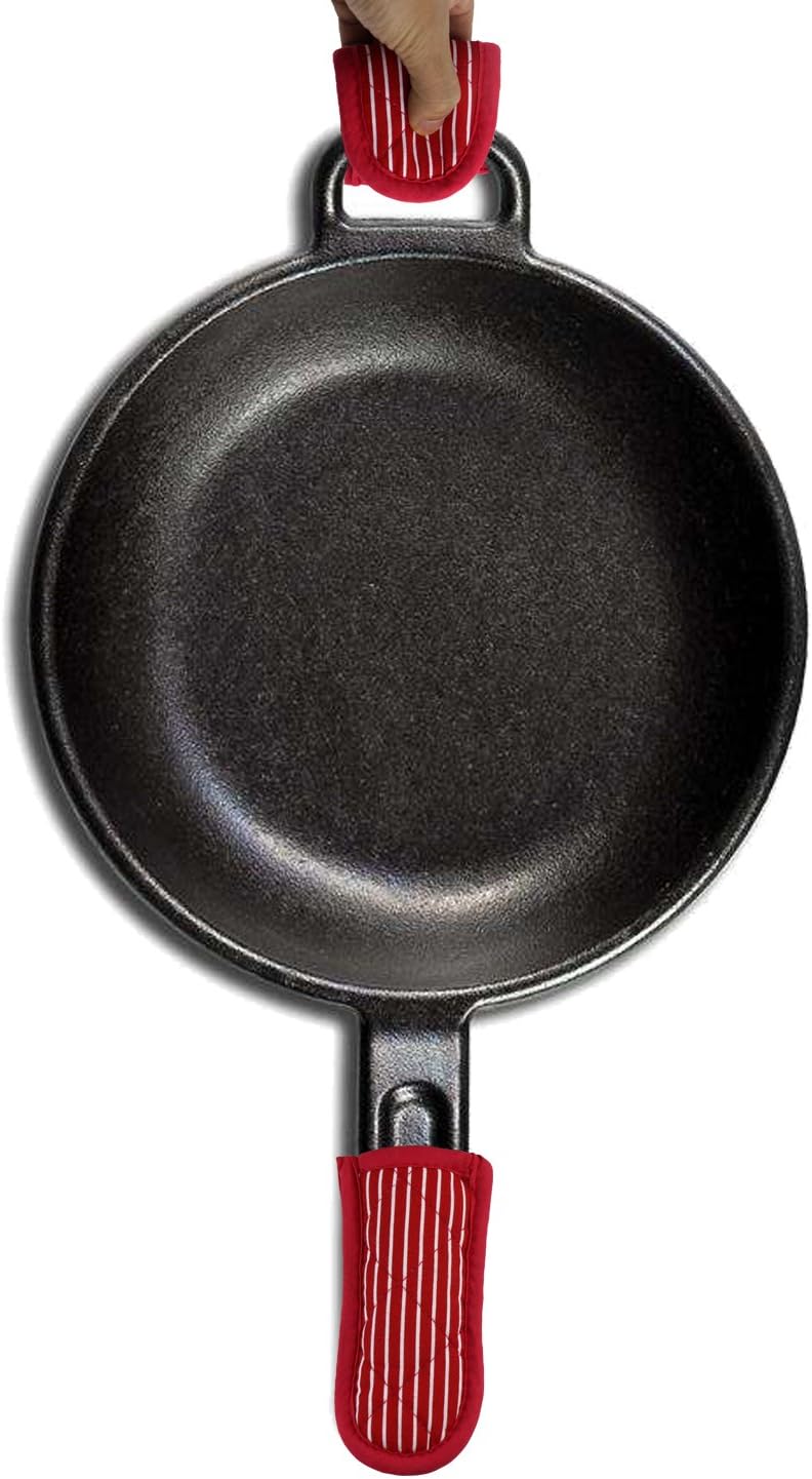 Exclusive Discount 50% Price wellhouse Pan Handle Sleeve Hot Handle Holders Max Temp Handle Mitt Pot Holder Heat Resistant Non-Slip Machine Washable Handle Cover for Kitchen Cooking and Baking (4, Red Stripe) One-Day Sale: Up to 50% Off wellhouse Pan Handle Sleeve Hot Handle Holders Max Temp Handle Mitt Pot Holder Heat Resistant Non-Slip Machine Washable Handle Cover for Kitchen Cooking and Baking (4, Red Stripe)