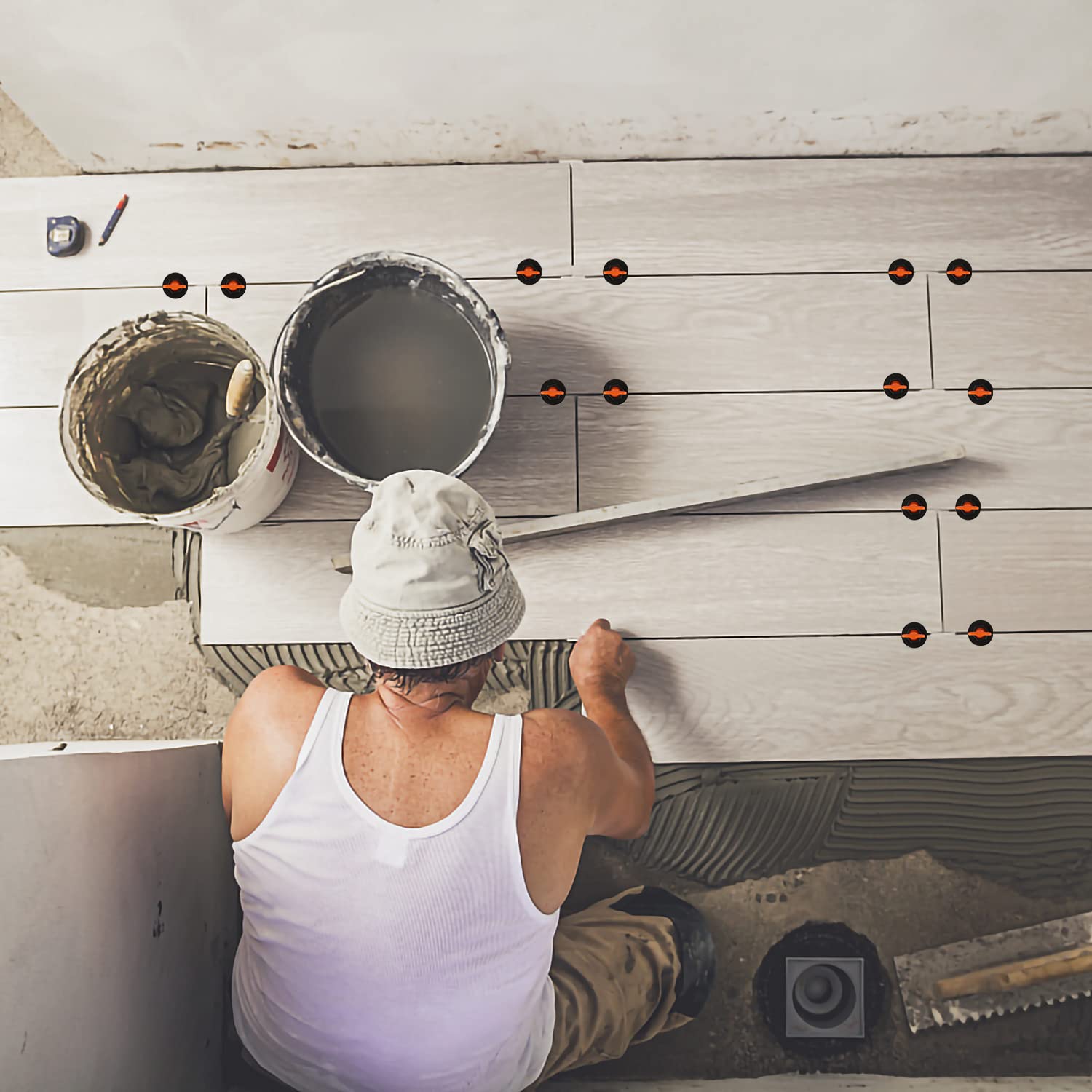 Lospitch Fliesen Nivelliersystem 220 Teile - Profi Set Für Boden & Wand