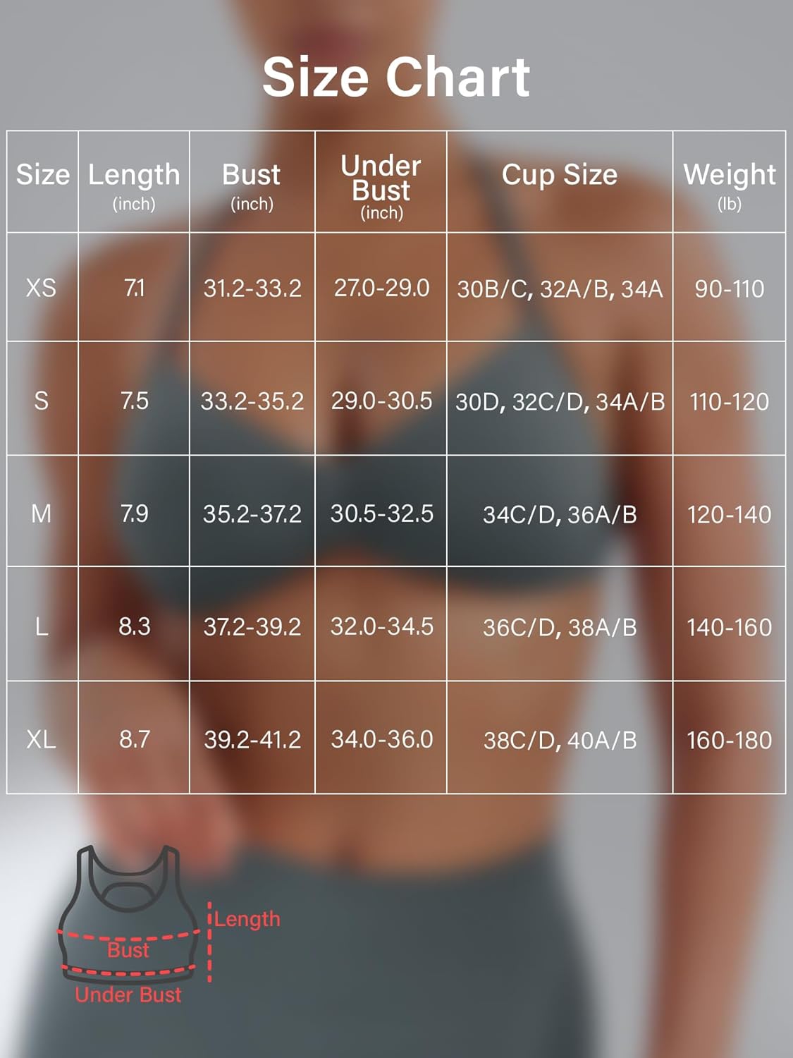 VOYJOY Impact Strappy Sports Bra Adjustable Padded Workout Gym Yoga Bra Crop Top for Women - Image 6